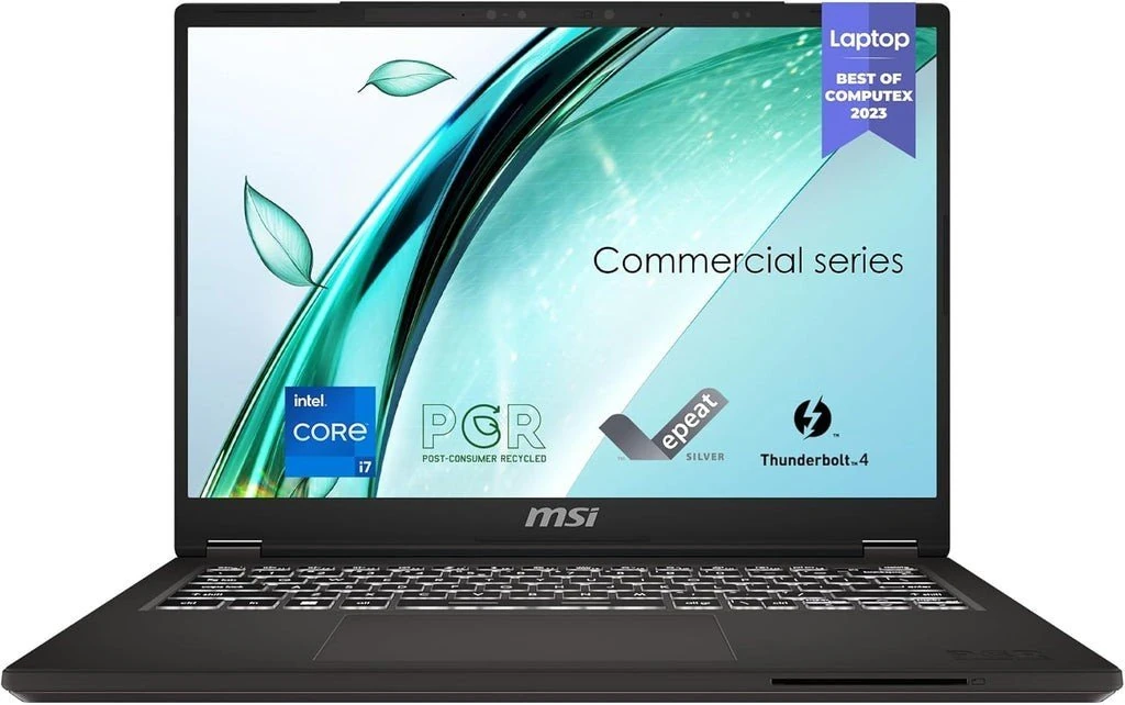 MSI Commercial 14 H A2RM Laptop - 14” Display - Core 7 240H - 16GB DDR4 - 512GB NVMe SSD - Win 11 Pro