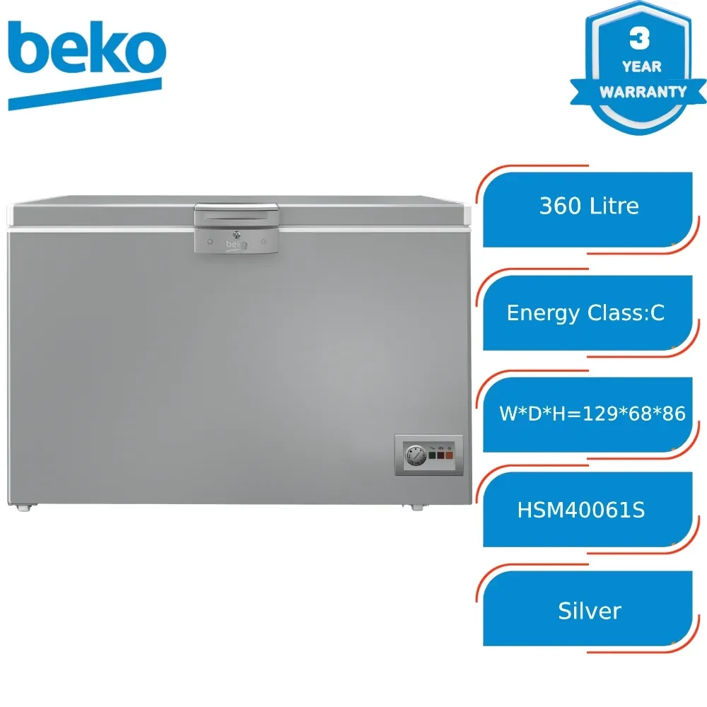 Freezer Beko Spacious Static HSM40061S