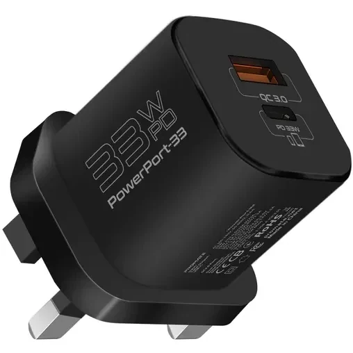 PROMATE CHARGE 33W POWERPORT-33.BLACK