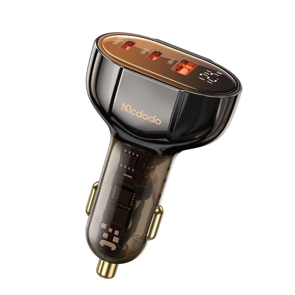 MC Prism Series 100W USB-C + Dual USB-A PD Car Charger Brown