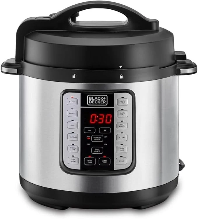 Black&Decker PCP1000-B5 Pressure cooker 1000W 7L silver/black