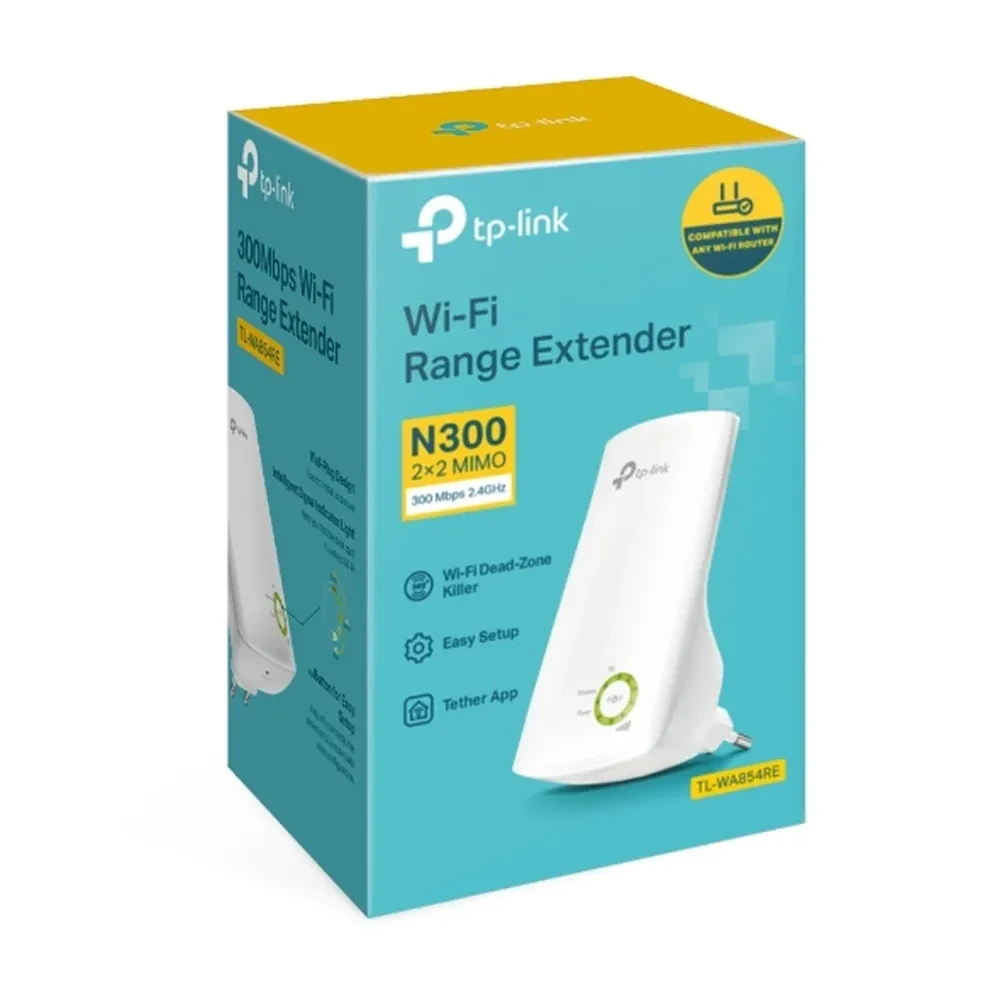 TP-Link TL-WA854RE V3 300Mbps Wi-Fi Range Extender with Plug-and-Play Setup
