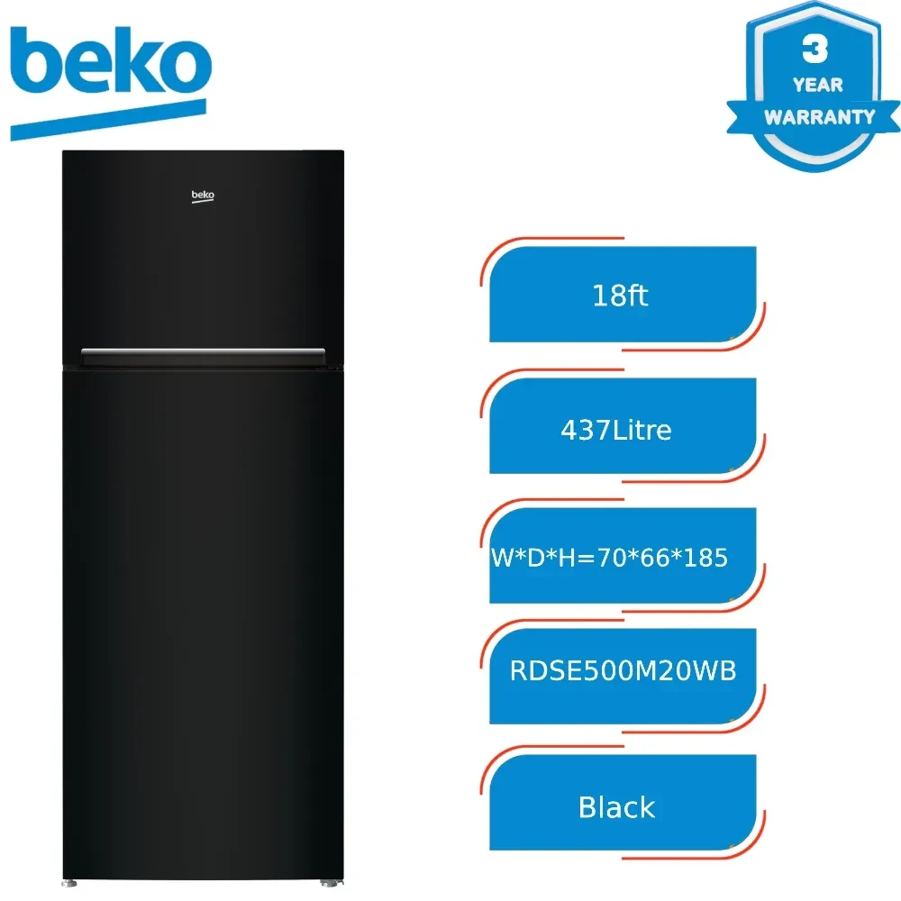 Refrigerator Beko MinFrost Top Freezer 18ft RDSE500M20WB