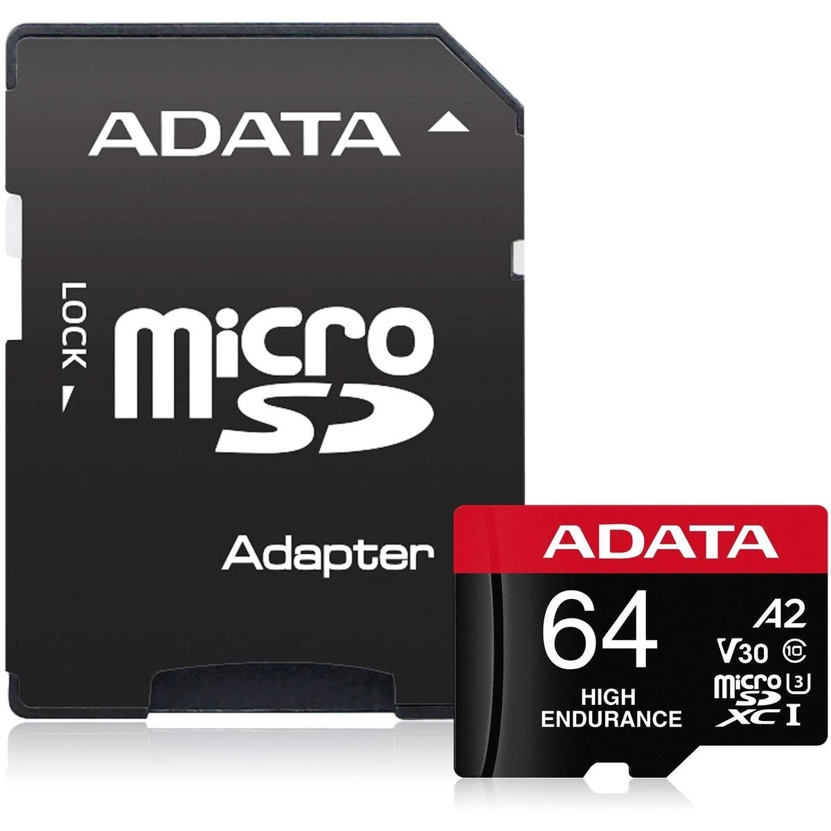 A-DATA MICRO SD 64GB V30S A2 HIGH RED