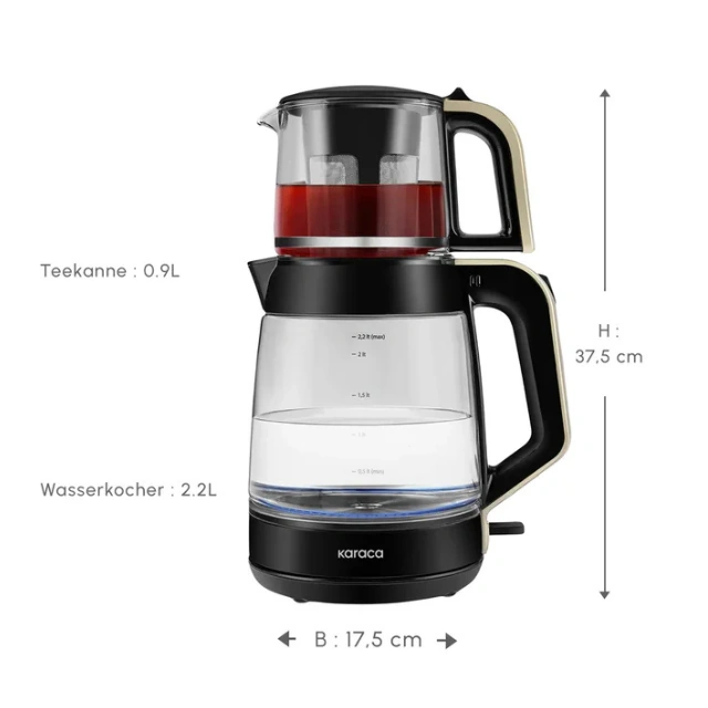 Tea Maker and Kettle Karaca XL 2IN1