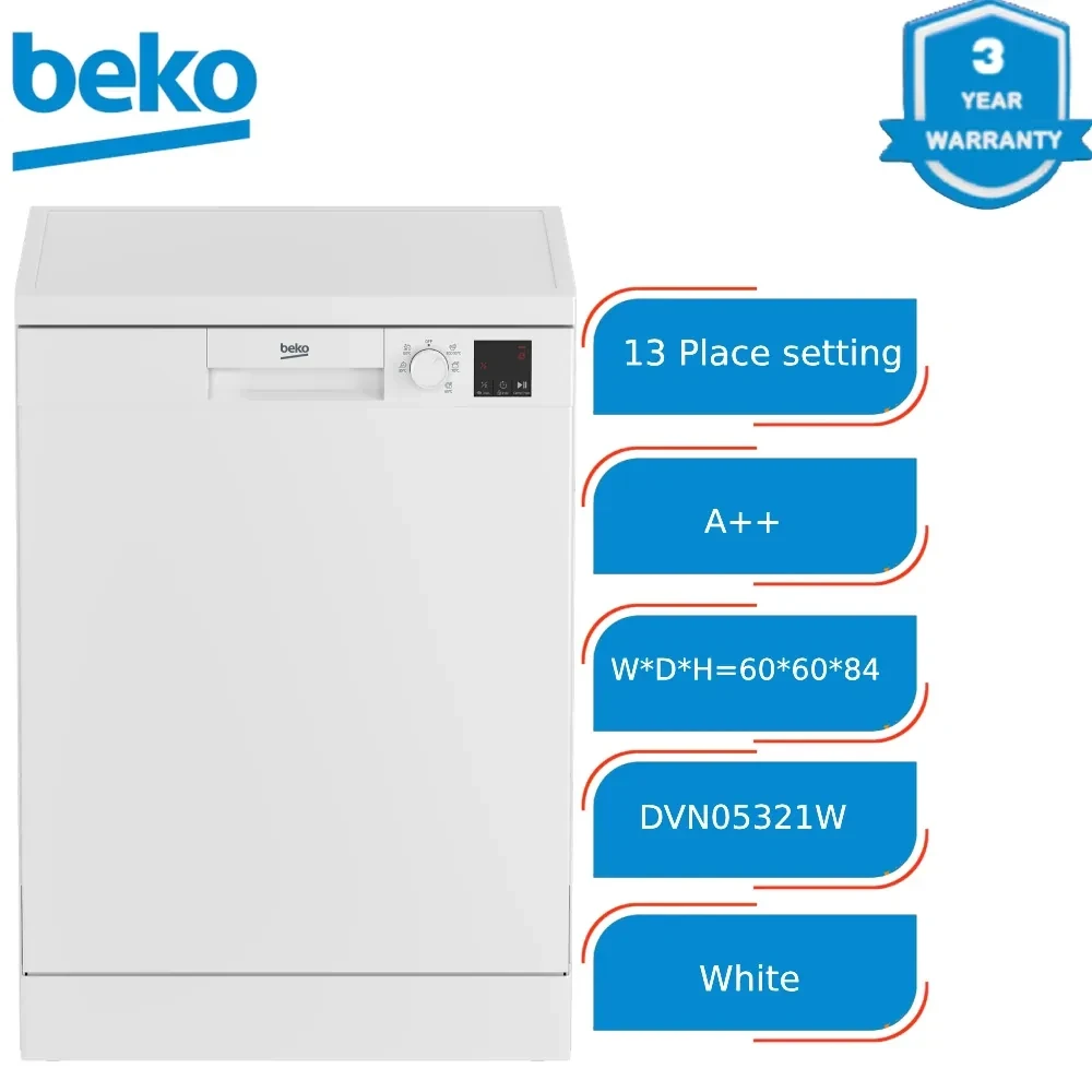 غسالة أطباق بيكو A++ سعة 13 مكان DVN 05321 W