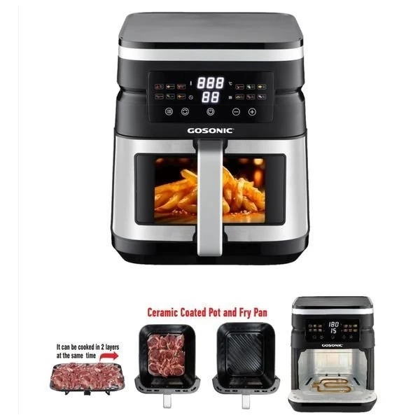 Gosonic GAF-847 - Air Fryer - 7L - 2000W - Silver