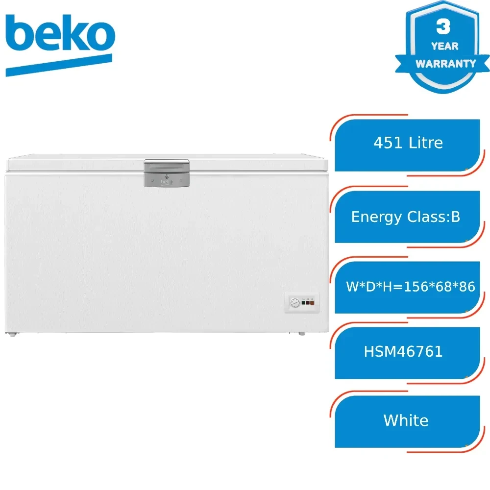 Freezer Beko Large Static HSM46761