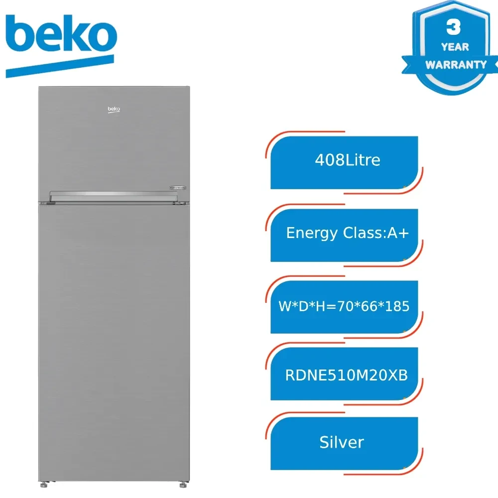 Refrigerator Beko ProSmart Inverter Top Freezer 70cm RDNE510M20XB
