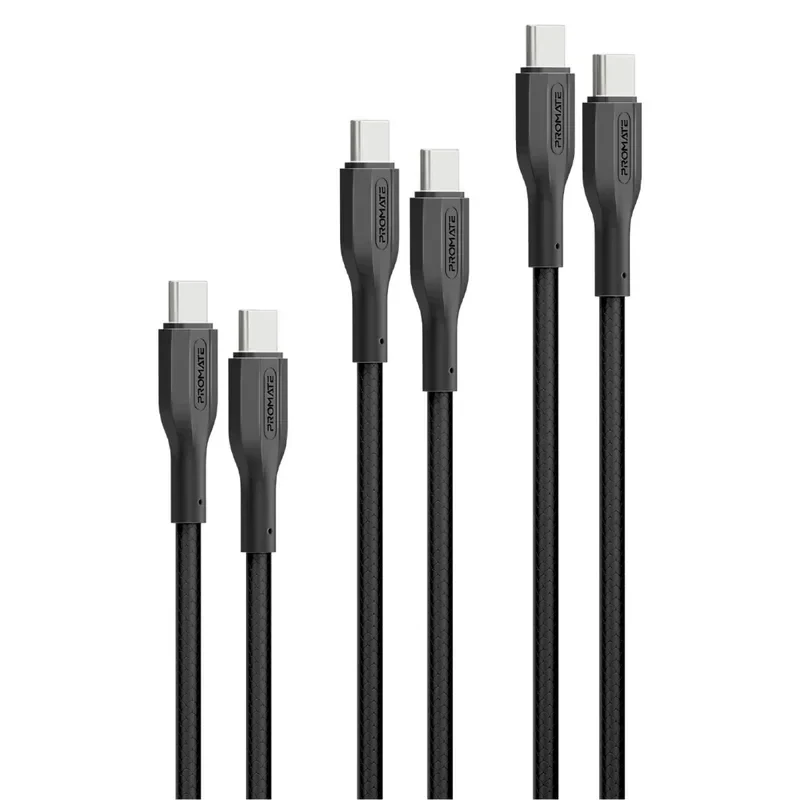 PROMATE CABLE 3PCS CABLEKIT-CC.BLACK