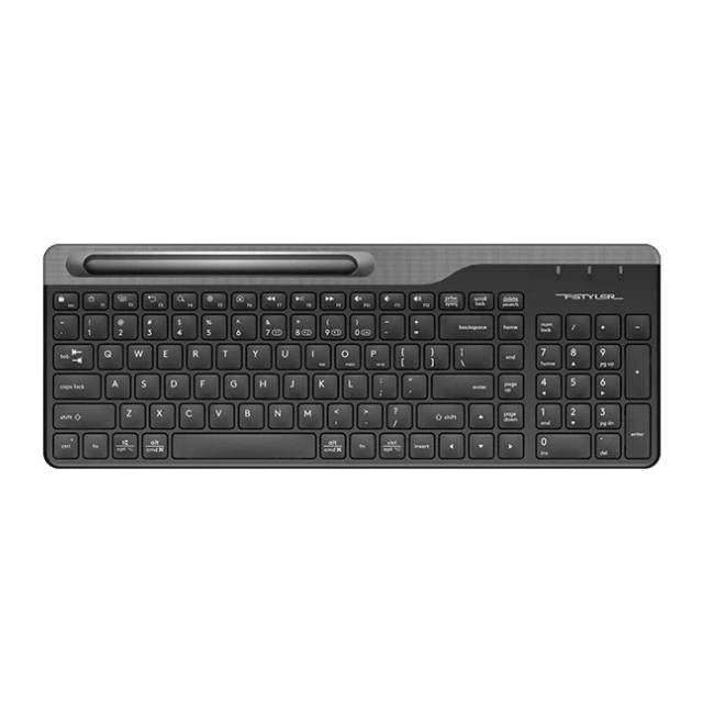Wireless Keyboard A4tech Fstyler FBK25 Dual Mode Bluetooth + 2.4GHz Arabic and English