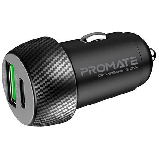 PROMATE CAR CHARGE DRIVEGEAR-20W.BLACK