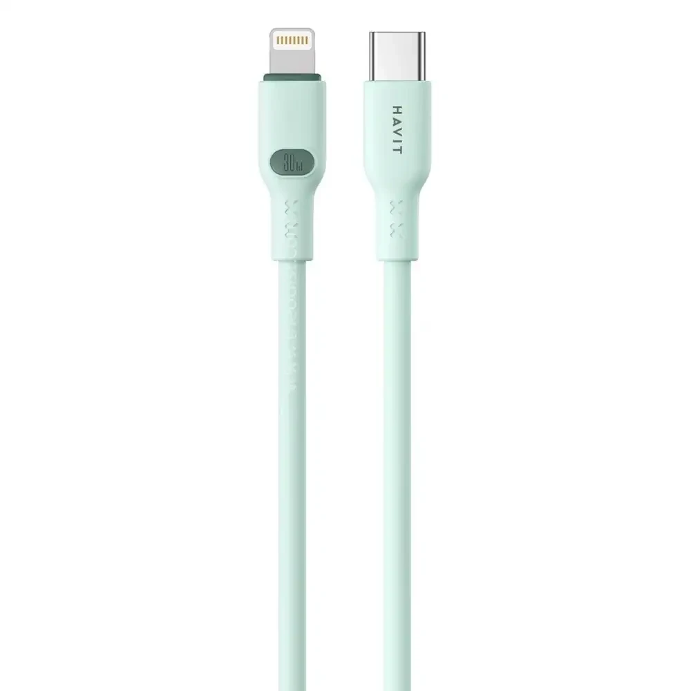 Havit CB6281 USB C to LTG 30W Cable 1m Green