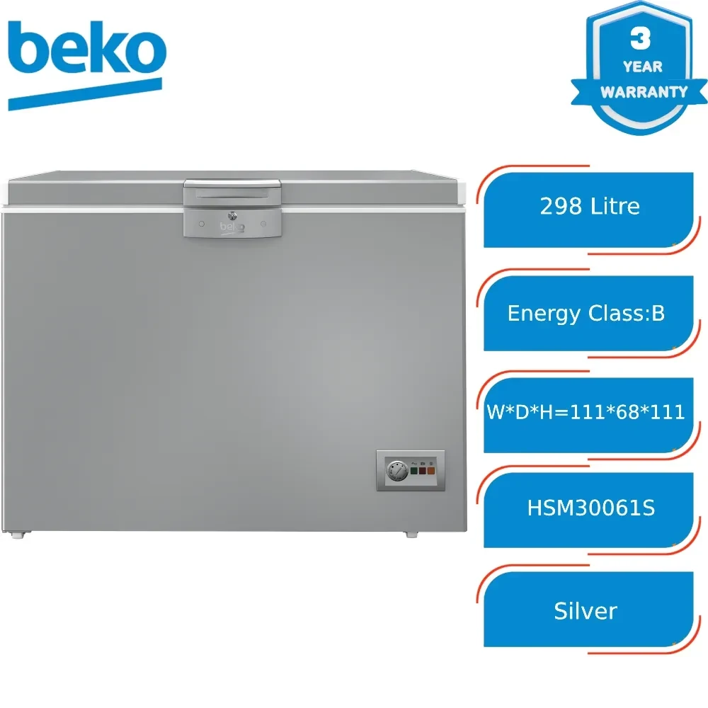 Upright Freezer Beko Static 10.5ft HSM30061S