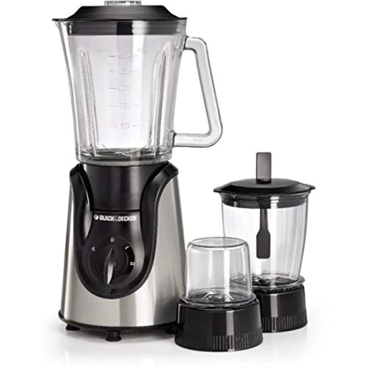 Black&Decker BX600G-B5 Blender Blender with Grinder and Mincer Chopper 600W black/gray