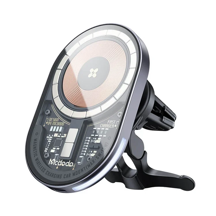 MC Prism Series Magnetic Wireless Charger Car Mount Black