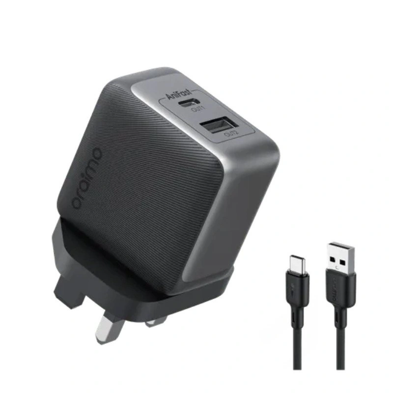 Oraimo Charger 33W Gan tech with A To C  cable (60W) black