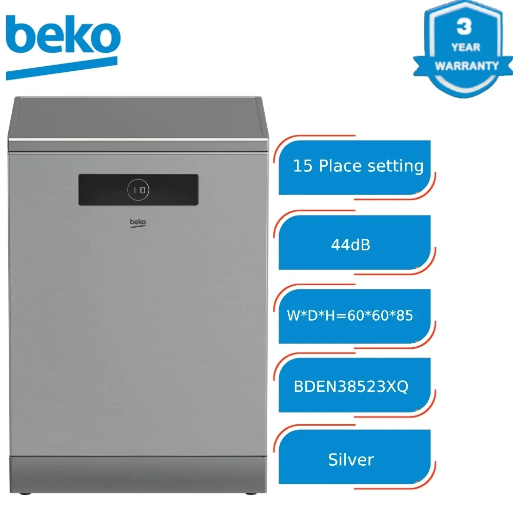 Dishwasher Beko BLDC Motor 3 Racks BDEN38523XQ